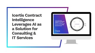 Icertis Contract Intelligence Leverages AI As Solution For Consulting amp IT Services [upl. by Margo]