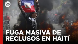 Fuga masiva de reclusos en Haití [upl. by Schulein519]