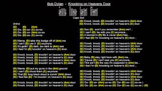 Bob Dylan  Knocking on Heavens Door Extended VersionJam TrackCapo 2nd [upl. by Trever]