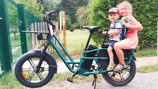 Mit dem Fiido T2 Longtail ELastenfahrrad Kinder transportieren [upl. by Salter]