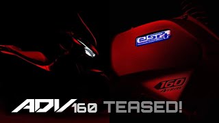 HONDA ADV 160 HAS BEEN TEASED Everything We Know So Far [upl. by Rimaa]