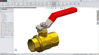 Solidworks tutorial  Sketch Ball Valve in Solidworks [upl. by Flatto]