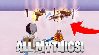 ALL MYTHICS in NEW Fortnite Creative MAP CODE Season 4 [upl. by Adnohsad585]