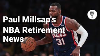 Paul Millsap Announces Retirement from NBA [upl. by Yenolem]