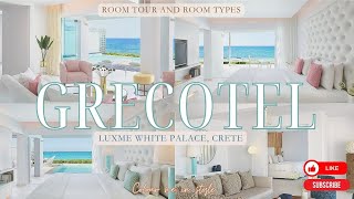 Room types at Grecotel Lux Me White Palace Crete  Room Tour [upl. by Concha]