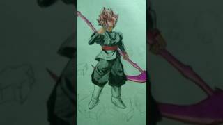 Droing goku dlack shortdrawing anime viral [upl. by Swirsky471]