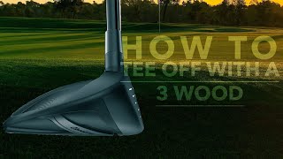 How to Tee Off When NOT Using Driver Tee Height and Golf Ball Position [upl. by Selie693]