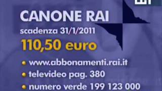 Canone RAI 2011 [upl. by Neik]