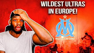 AMERICAN REACTS TO OLYMPIQUE DE MARSEILLE ULTRAS  BEST MOMENTS [upl. by Meid]