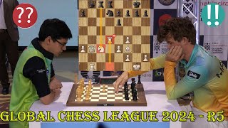 EASY WIN Anish Giri vs Magnus Carlsen  Global Chess League 2024  R5 [upl. by Theodosia]