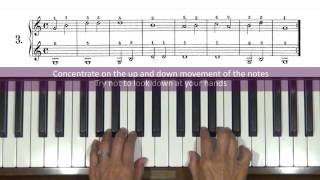 Czerny Practical Exercises for Beginners Op 599 No 3 Piano Tutorial [upl. by Berkshire295]