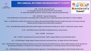 3rd Annual Neurodiversity Summit amp NEW Resource Fair [upl. by Anaib]