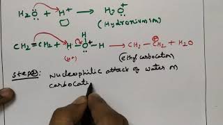 HYDRATION OF ETHENE TO FORM ETHANOLMECHANISM👍 [upl. by Ricoriki]