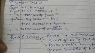 RIGHTS POWERS DUTIES LIABILITIES OF TRUSTEE in hindi [upl. by Melinde]