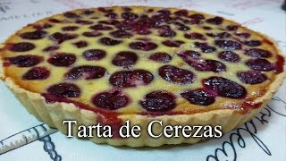 Tarta de Cerezas  RECETA CASERA  Deliciosa y fácil de hacer [upl. by Malinowski]