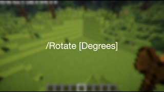 Basic Worldedit Tutorial Command Rotate [upl. by Aihseket554]