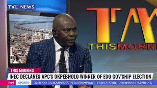 Analysis INEC Declares APCs Okpebholo Winner Of Edo Governorship Election [upl. by Wagner330]