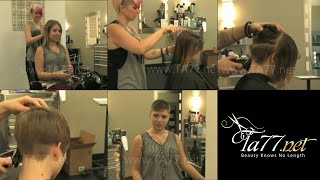 Karlee Trailer Shortest Hair Cut of Her Life [upl. by Annaicul13]