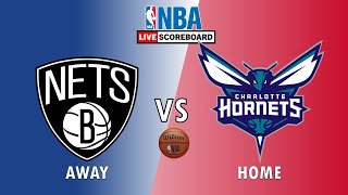 Brooklyn Nets vs Charlotte Hornets  NBA Live Scoreboard 2023 [upl. by Suoinuj112]