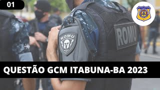 Questão GCM ItabunaBA 2023 [upl. by Ollayos]