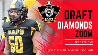 Ryan Atkins OL Arkansas Pine Bluff  2024 NFL Draft Prospect Zoom Interview [upl. by Eseneg102]