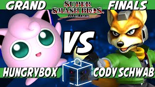 Coinbox 63  Hungrybox Jigglypuff vs Cody Schwab Fox Grand Finals  Smash Melee [upl. by Ondrej]