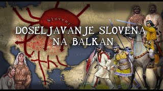 DOSELJAVANJE SLOVENA NA BALKAN  Animirani Dokumentarni Film Istorija [upl. by Suirtimid]