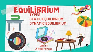 Equilibrium in Physics  STATIC EQUILIBRIUM DYNAMIC EQUILIBRIUM  CONDITIONS OF EQUILIBRIUM [upl. by Ellehcem]