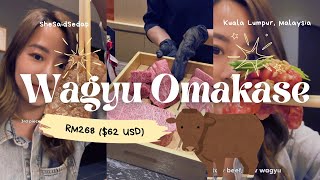 RM268 62 USD Wagyu Omakase • Kuala Lumpur Malaysia [upl. by Tam299]