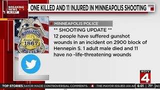 1 killed 11 injured in Minneapolis shooting [upl. by Llenoj]