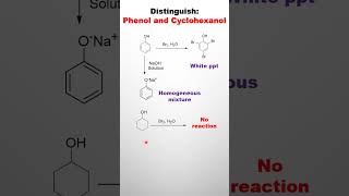 Distinguish between Phenol and Cyclohexanol  Chemistry Lab  Practical youtubeshorts chemistry [upl. by Kowal]