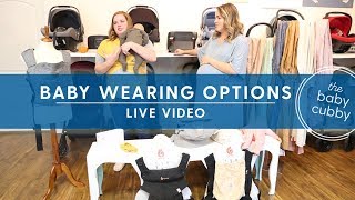 Baby Wearing Options Live Video [upl. by Eleumas581]