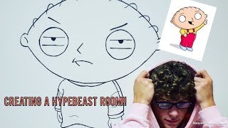 HOW TO CREATE A CUSTOM HYPEBEAST ROOM [upl. by Xel]