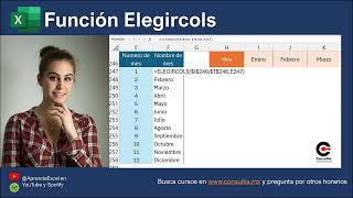 Función ELEGIRCOLS en Excel [upl. by Tillfourd797]