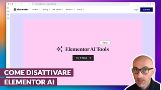 Come disattivare Elementor AI nel page builder [upl. by Yendis]