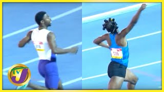 Alana Reid amp Bouwahjgie Nkrumie Record Breaking Run  TVJ News [upl. by Gintz]