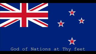 National Anthem of New Zealand Instrumental with lyrics [upl. by Tsyhtema]