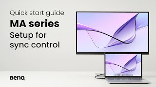 BenQ MA series monitor Sync control quick start guide [upl. by Ynots830]