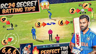 🔥 SECRET BATTING TIPS FOR RC24 🤯  RC24 BATTING TRICK  RC24 BATTING TIPS  GAMERX [upl. by Einaj]