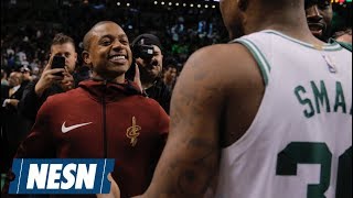 Isaiah Thomas Receives Great Reaction In Return To TD Garden [upl. by Acireit]