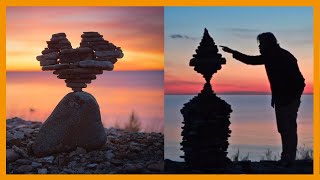 Rock Balancing Master Pontus Jansson Land Art Compilation [upl. by Rosana]