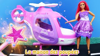 La magie de la fée et Barbie qui se prépare pour la soirée Vidéo avec les poupées pour les filles [upl. by Yrelbmik705]