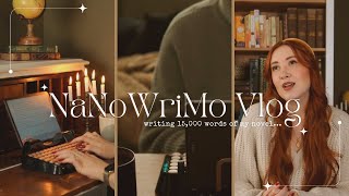 ☕️ a cozy writing vlog for NaNoWriMo 🕯 [upl. by Ahter]