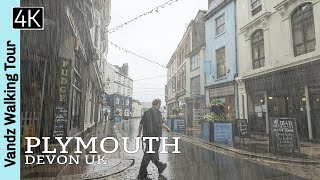 Barbican Plymouth  Heavy Rain Walking Tour  Devon UK🇬🇧 [upl. by Ear]