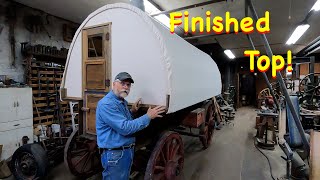 The Final Sheep Wagon Canvas Top Install  Engels Coach Shop [upl. by Susumu]