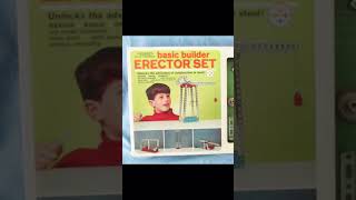 Gilbert Erector set8101 I’m on the cover💥🌈🟦 Around 1966 shorts shorts60stoys [upl. by Aivatra]