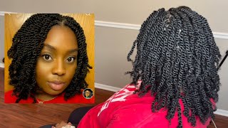 Short Spring Twists Protective Hairstyle [upl. by Enaud47]