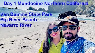 Day 1 Mendocino Northern California Van Damme State ParkBig River BeachNavarro River [upl. by Kamat]