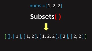 Can You Generate Subsets LeetCode 90 Subsets II [upl. by Leinadnhoj65]