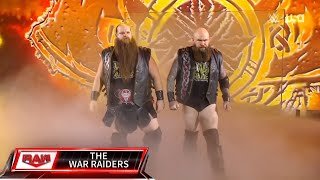 The War Raiders Entrance  WWE Monday Night Raw November 18 2024 [upl. by Ahseel]